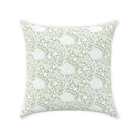 William Morris Cotton Pillows Artichoke Sage Green