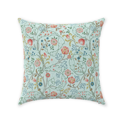 Mary Isobel Cotton Throw Pillows William Morris Silk Blue Pink
