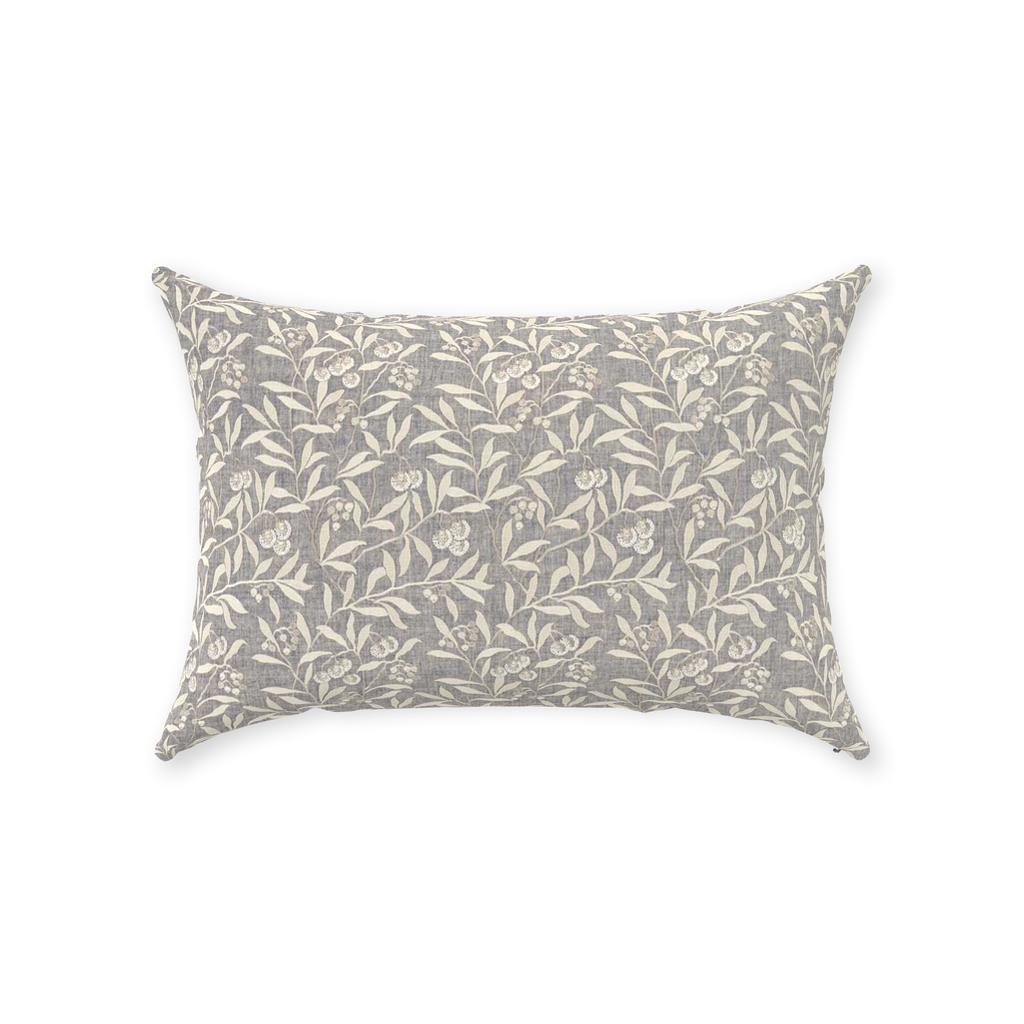 Pure Arbutus Cotton Throw Pillows William Morris Inky Grey