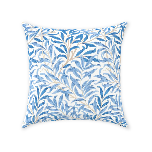 Willow Bough Cotton Pillow William Morris Blue