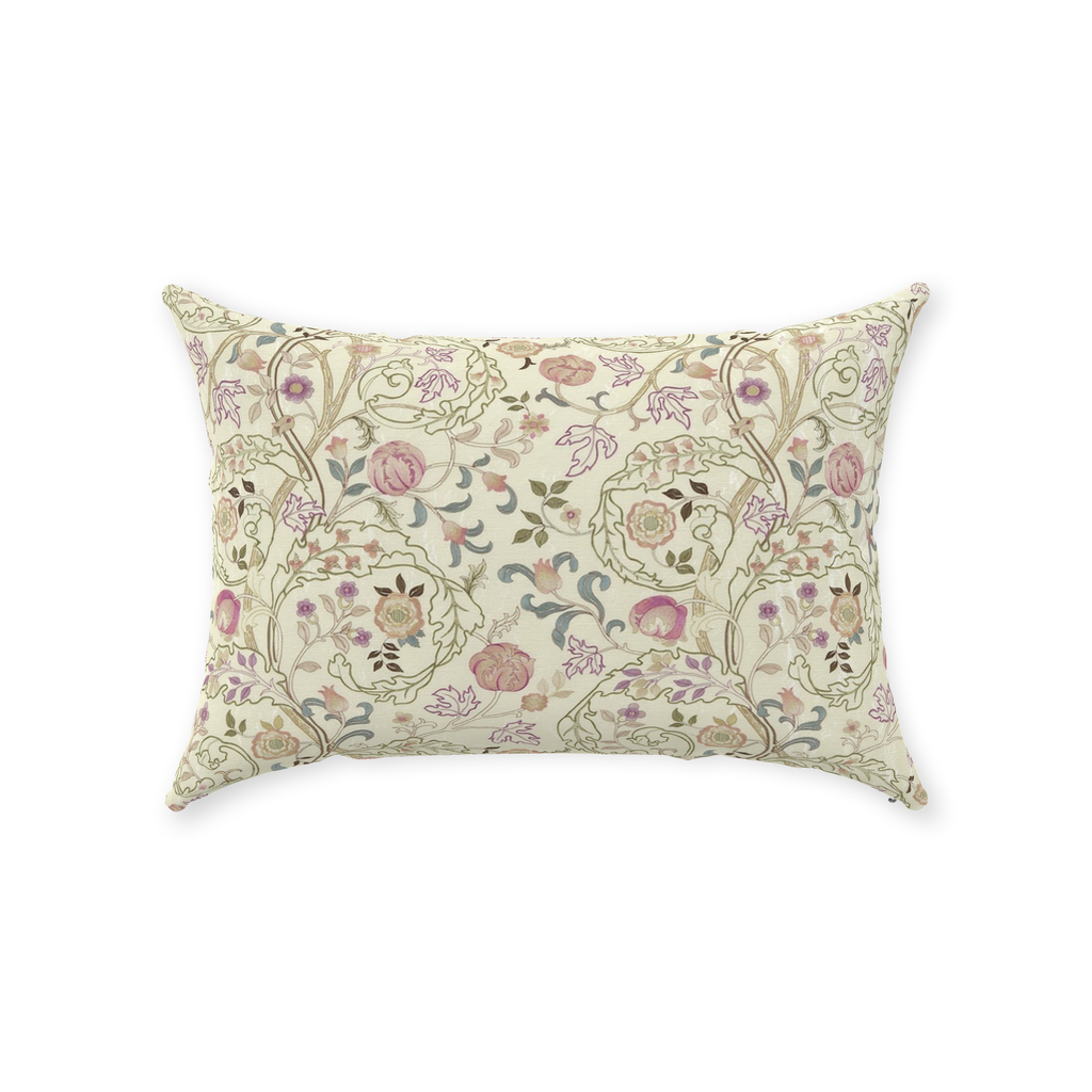Mary Isobel Cotton Throw Pillows William Morris Soft Rose Artichoke