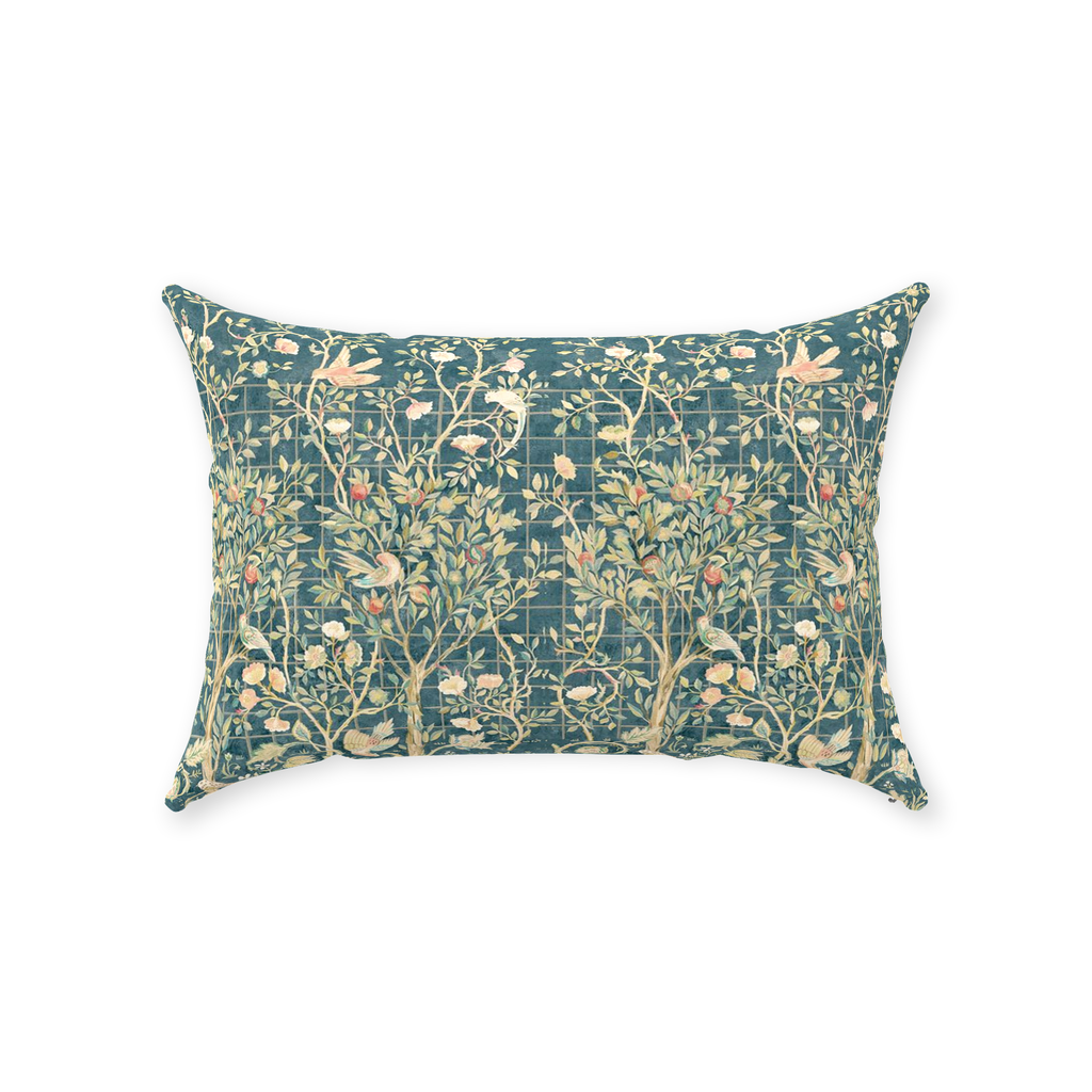 William Morris Cotton Pillows Melsetter Teal Green