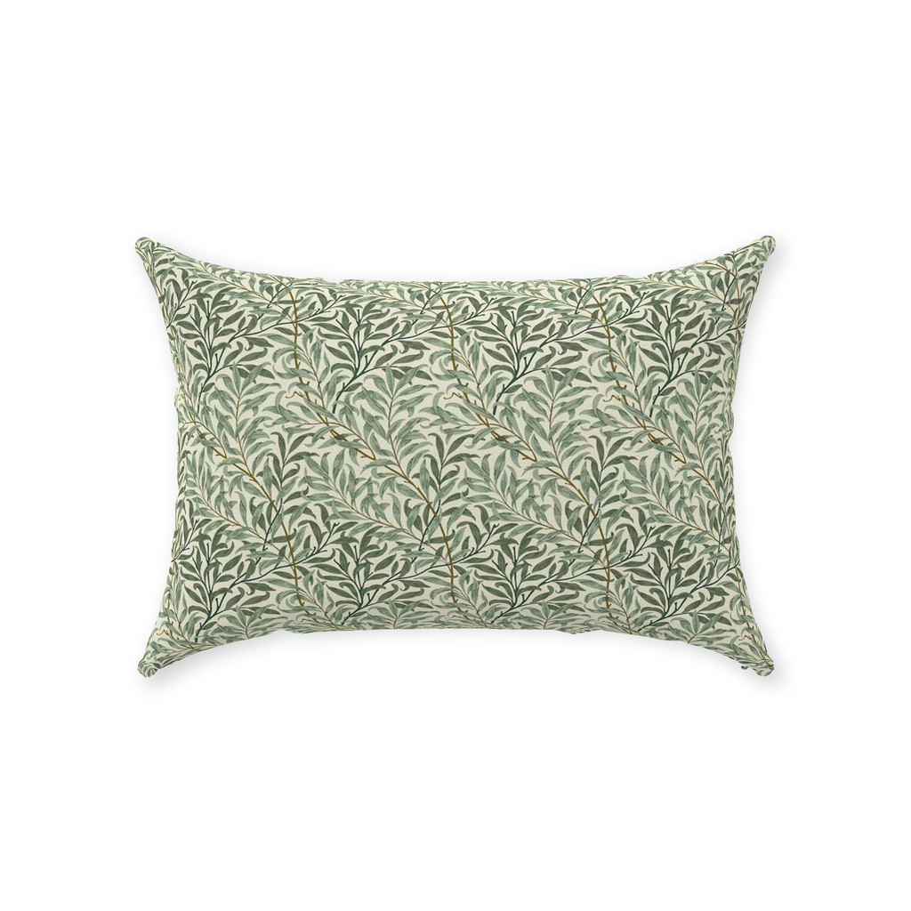Willow Bough Cotton Throw Pillows William Morris Green