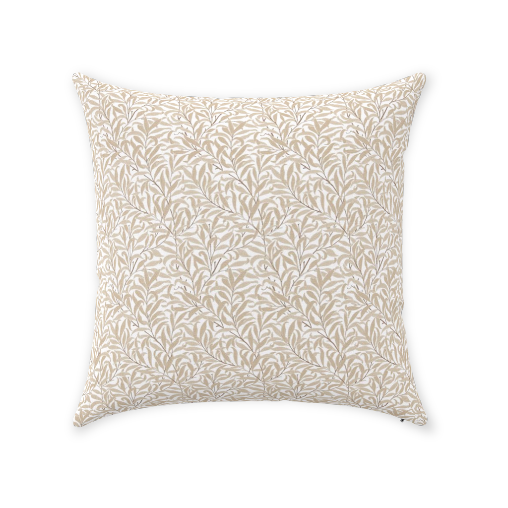 Pure Willow Bough Cotton Throw Pillows William Morris Wheat