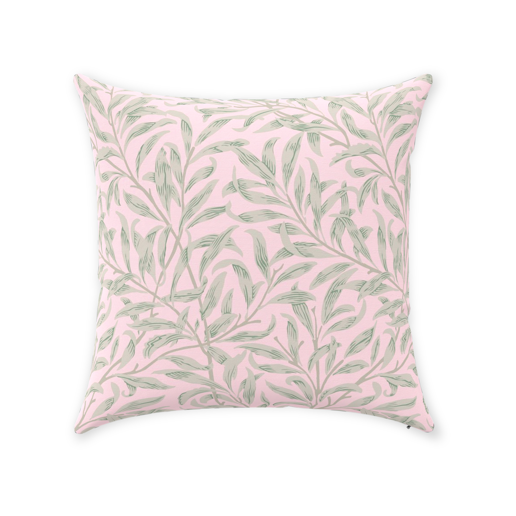 William Morris Cotton Pillows Pink Willow