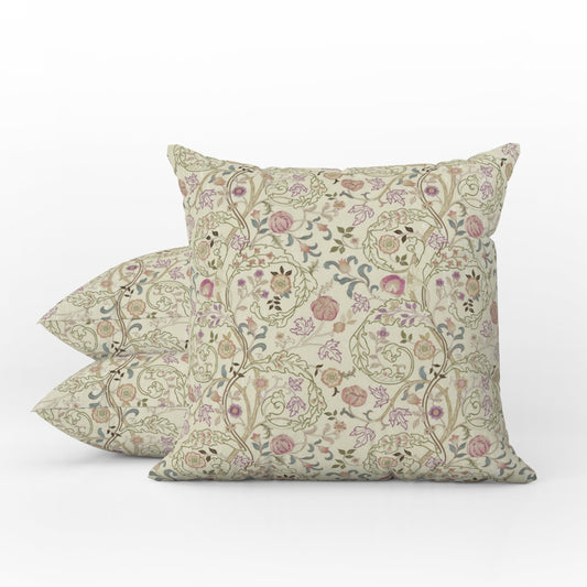 Mary Isobel Outdoor Pillow William Morris Rose Artichoke