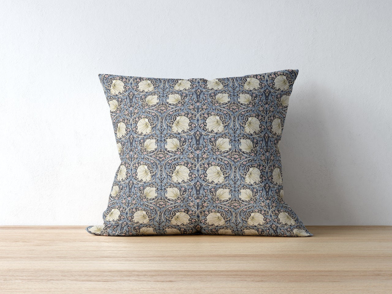 Pimpernel Outdoor Pillows William Morris Indigo Hemp Blue Tarragonia