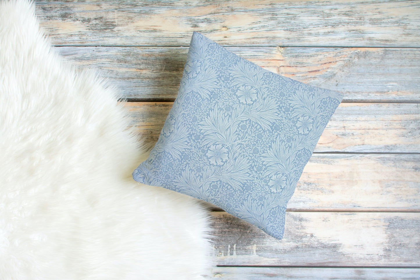 Marigold Outdoor Pillow William Morris China Blue
