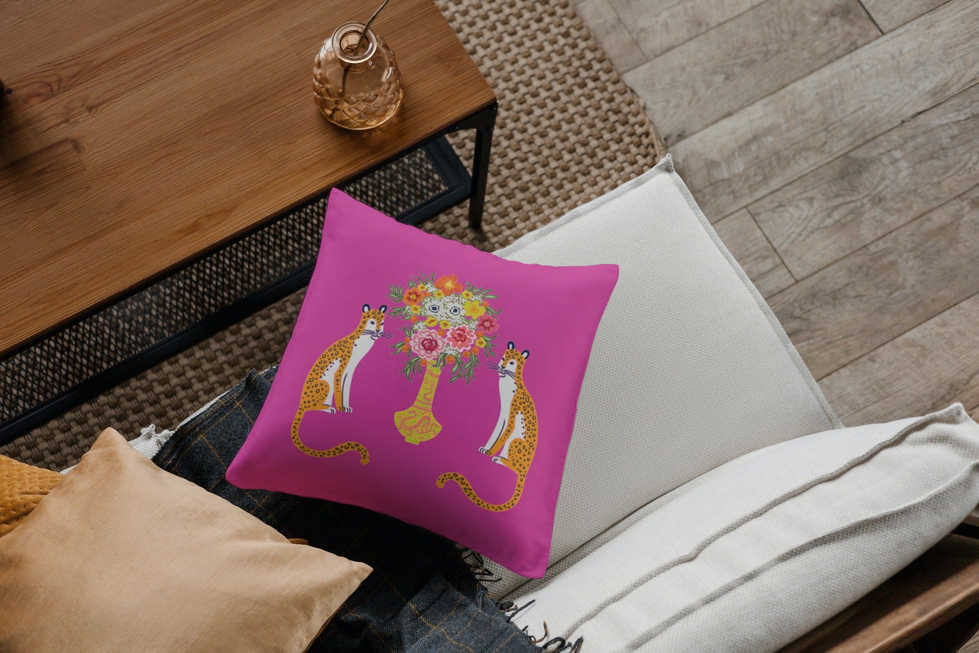 Hot pink outdoor outlet pillows