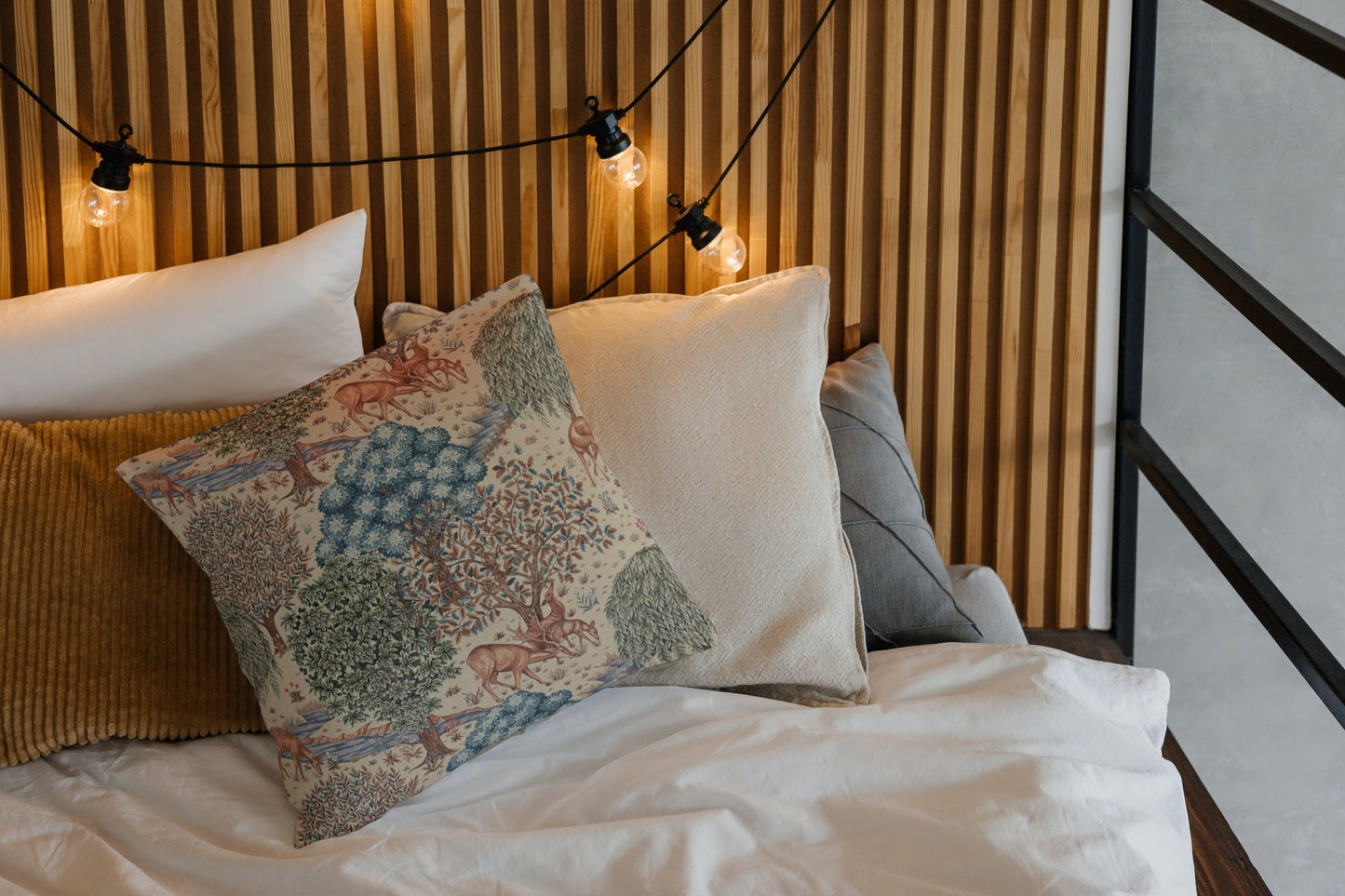 The Brook Outdoor Pillows William Morris Linen