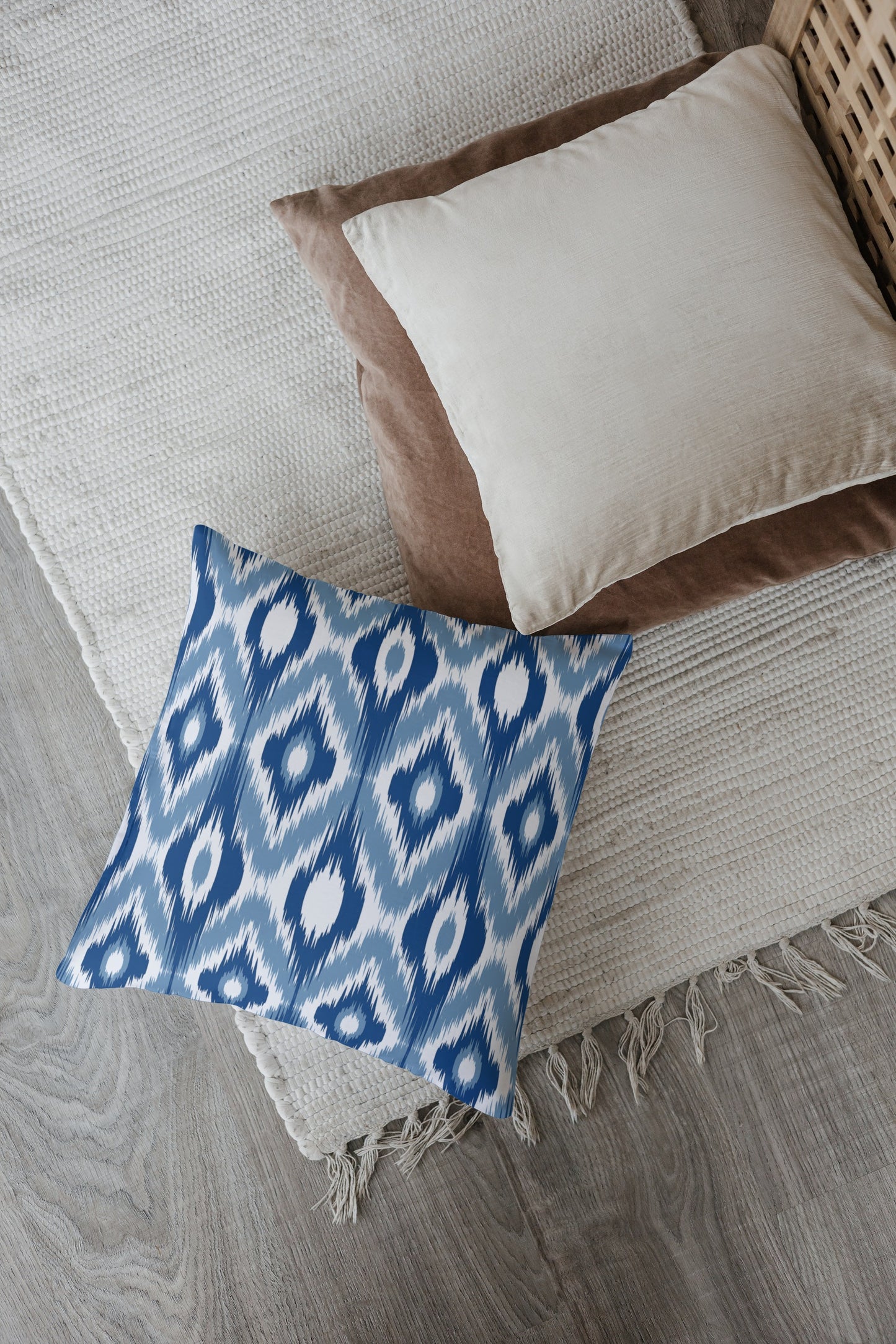 Cabrera Outdoor Pillows Blue & White