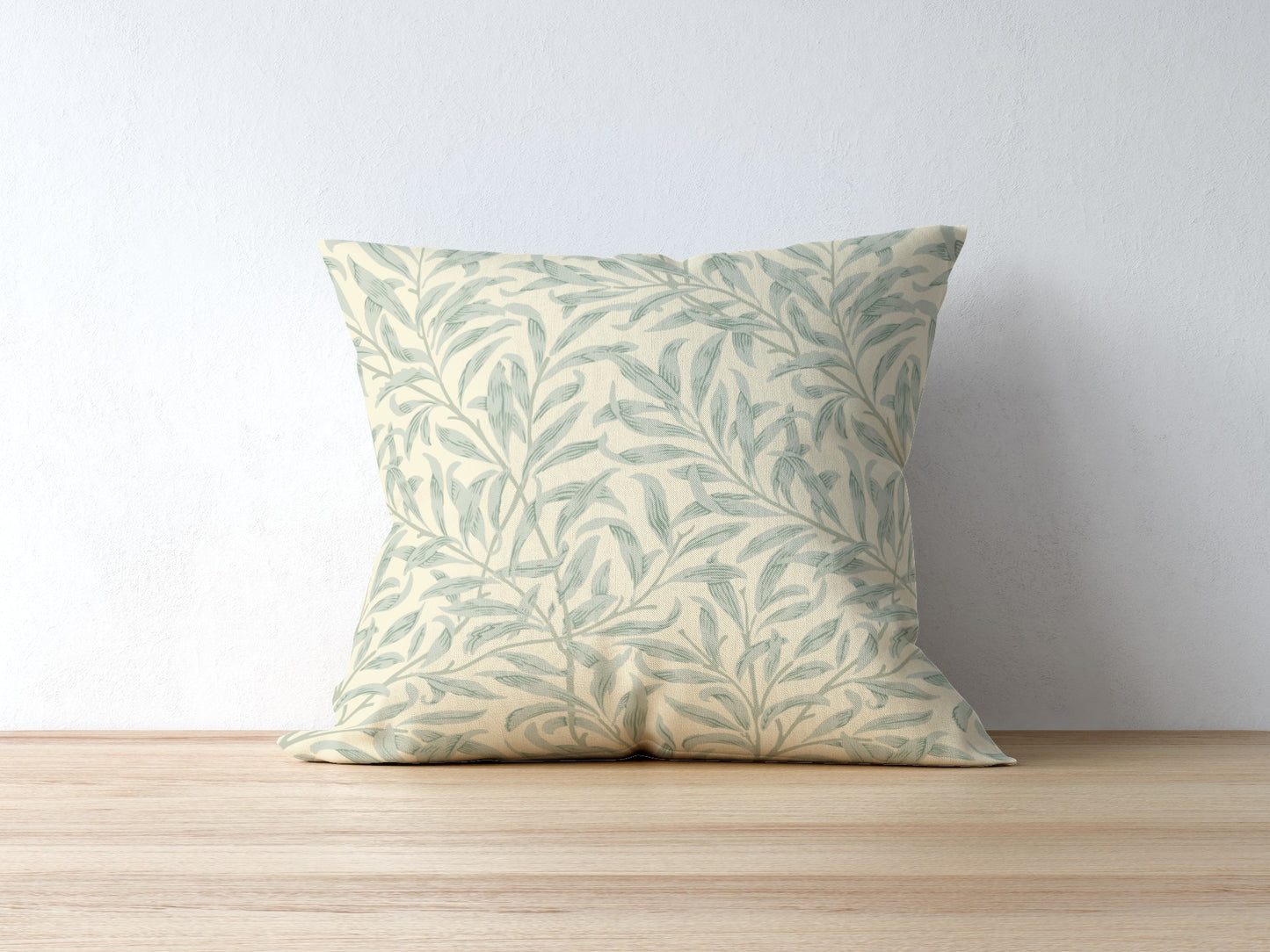 William Morris Cotton Pillows Willow Bough Cream Sage