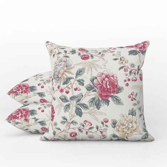 Tangley Outdoor Pillow William Morris Floral Chintz